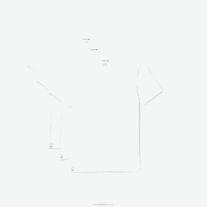 homens Lacoste branco 001 Pack de 3 t-shirts lisas 08D01345