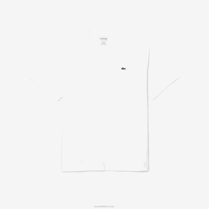 homens Lacoste branco 001 camiseta de jérsei com decote v 08D0715