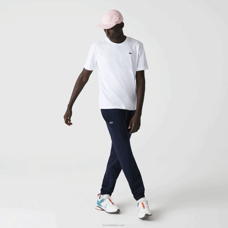 homens Lacoste branco 001 camiseta esportiva respirável 08D051