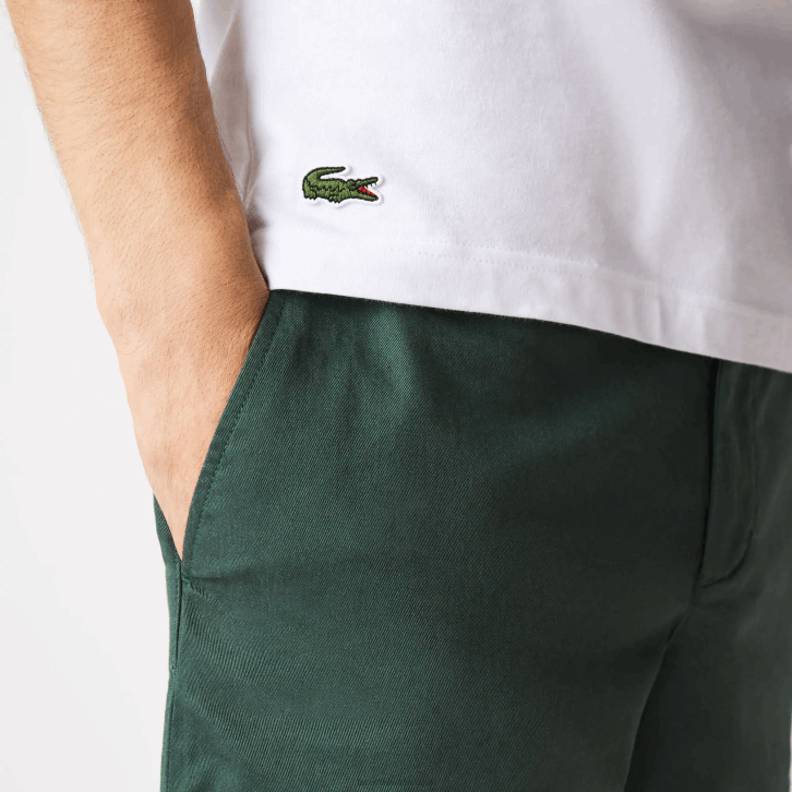 homens Lacoste branco 001 camiseta regular fit xl com estampa de crocodilo 08D0570
