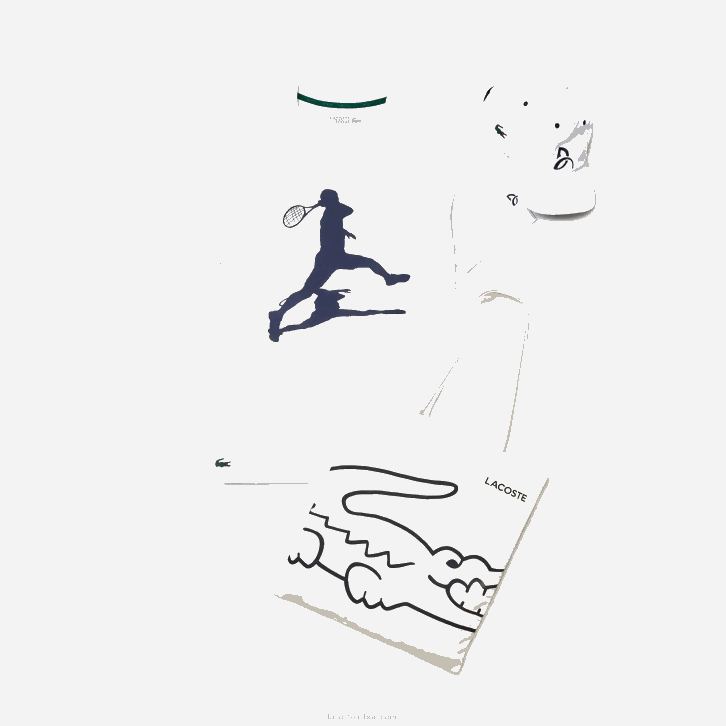 homens Lacoste branco 001 pacote esportivo x novak djokovic 08D01483