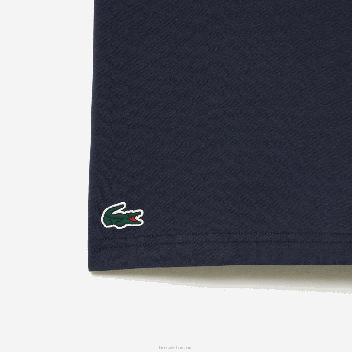 homens Lacoste kxe azul camiseta esporte miami edição aberta 08D0214