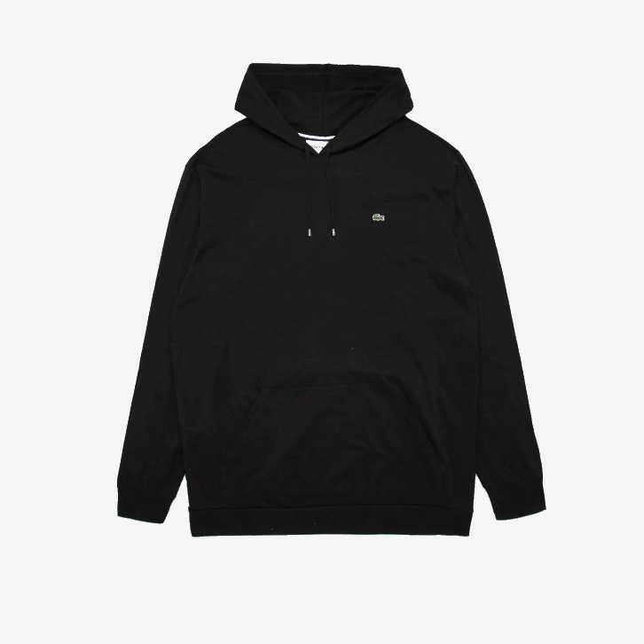 homens Lacoste preto 031 camiseta com capuz xl 08D0782