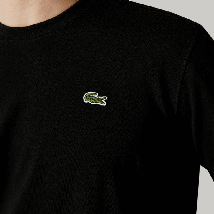 homens Lacoste preto 031 camiseta esportiva respirável 08D052