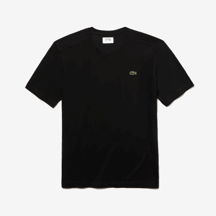 homens Lacoste preto 031 camiseta esportiva respirável 08D052