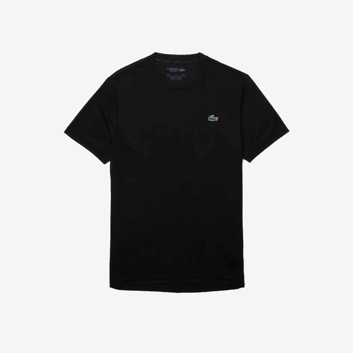 homens Lacoste preto 031 camiseta esportiva respirável piquê 08D0672