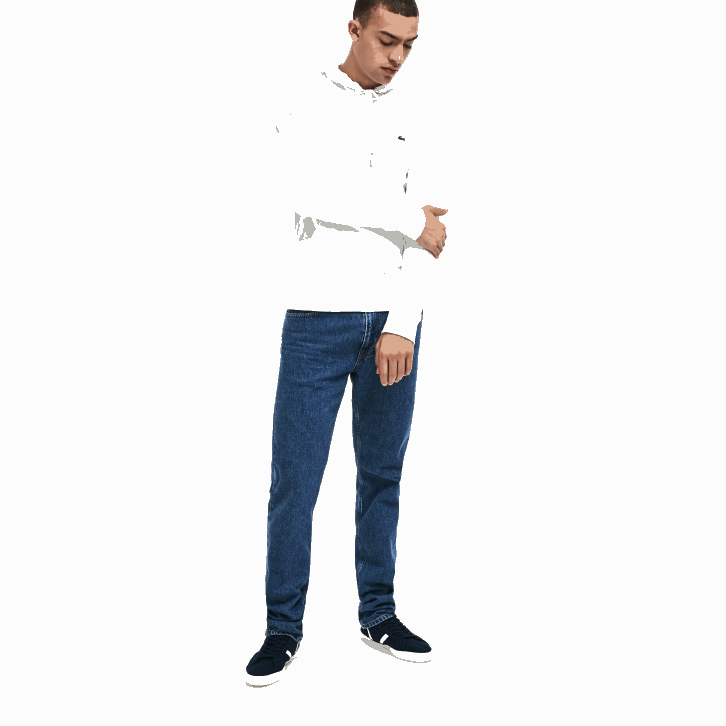 homens Lacoste branco 001 moletom de jérsei de algodão com capuz 08D0736