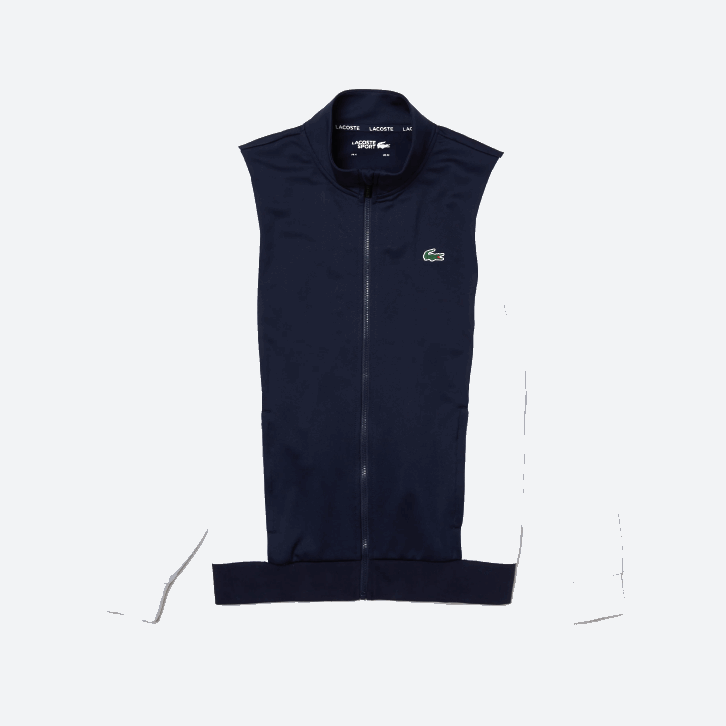 homens Lacoste branco azul marinho r20 moletom piquê esportivo com zíper 08D01205