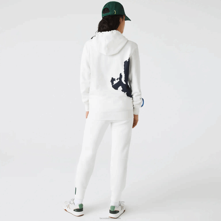 homens Lacoste branco azul marinho verde ppj moletom com capuz de algodão orgânico sport x theo curin 08D01124