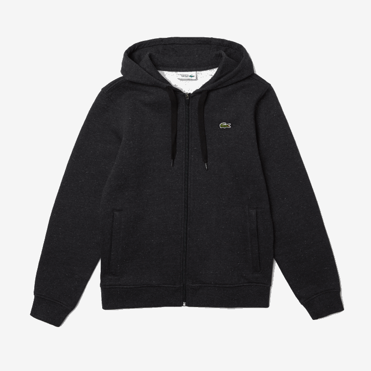 homens Lacoste cinza h88 moletom esportivo leve bimatéria 08D01126