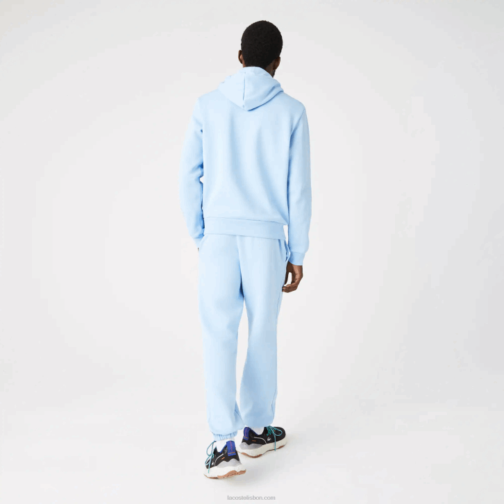 homens Lacoste hbp azul moletom com capuz de algodão orgânico 08D0267