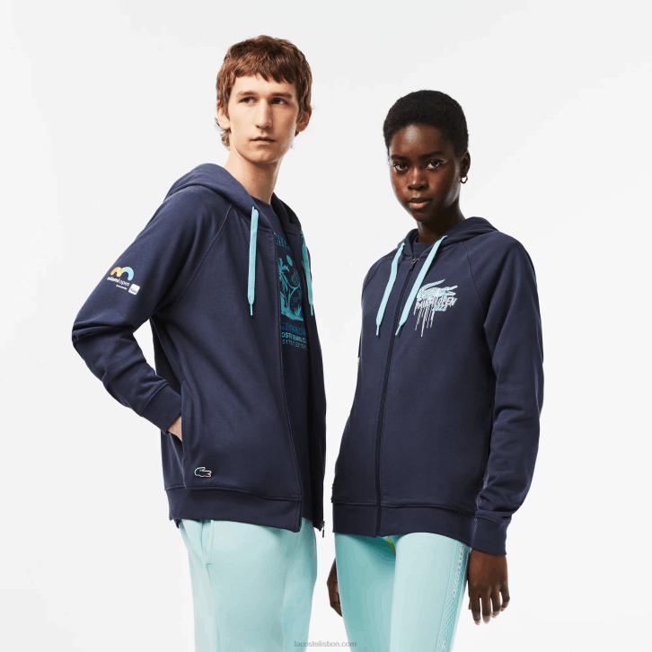 homens Lacoste kxe azul moletom esporte miami edição aberta 08D0354