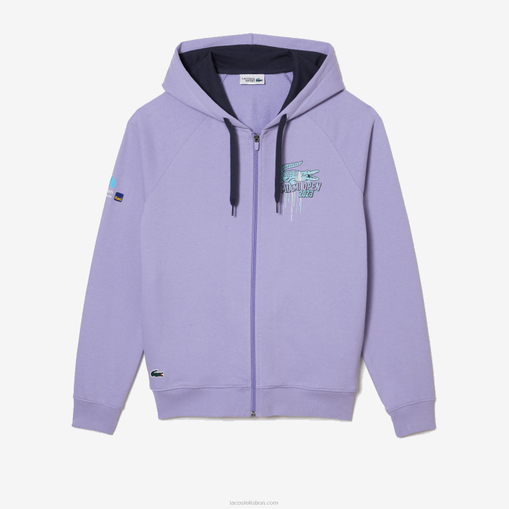 homens Lacoste roxo 3k0 moletom esporte miami edição aberta 08D0356