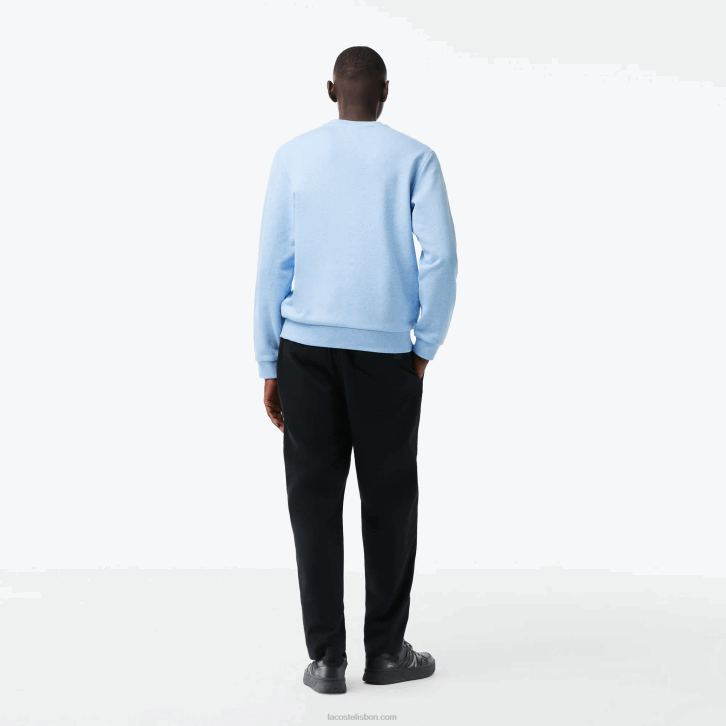 homens Lacoste turquesa 733 moletom de lã com estampa salpicada de ajuste clássico 08D0966