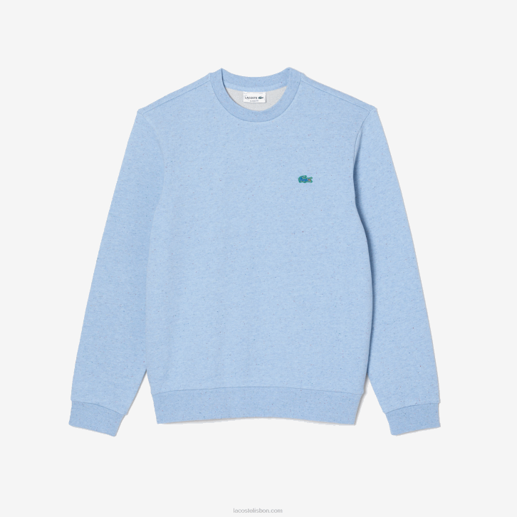 homens Lacoste turquesa 733 moletom de lã com estampa salpicada de ajuste clássico 08D0966