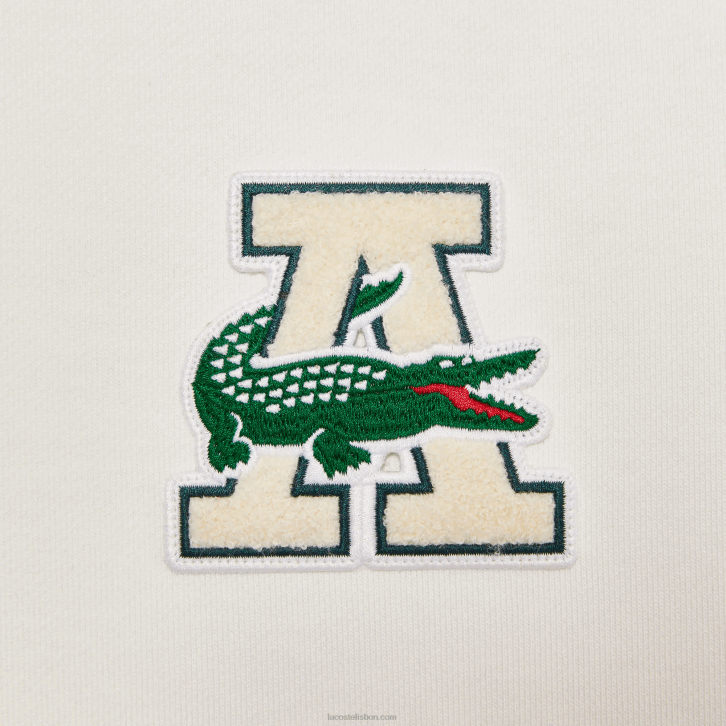 homensbranco bordeaux nfb moletom de algodão color block lacoste x wake ny badge 08D01183