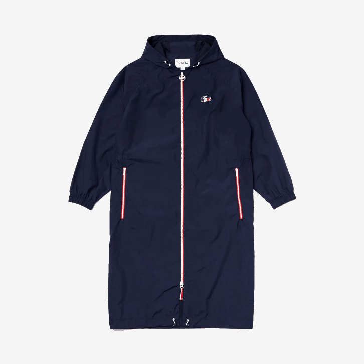 homens Lacoste azul marinho branco vermelho lei capa de chuva dobrável esportiva edição francesa do espírito esportivo 08D01296