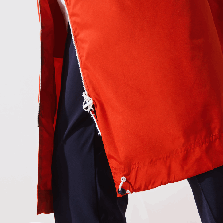 homens Lacoste vermelho branco azul marinho yy2 capa de chuva dobrável esportiva edição francesa do espírito esportivo 08D01295