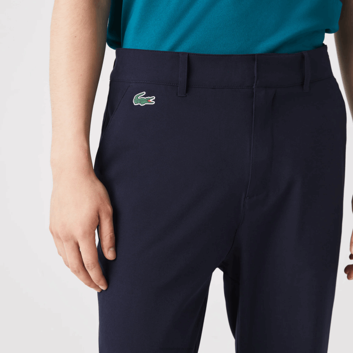 homens Lacoste azul marinho 166 calças de golfe esportivas 08D0422