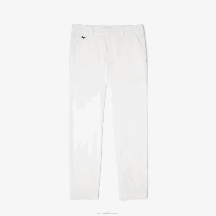 homens Lacoste branco 70v calças de golfe esportivas 08D0421