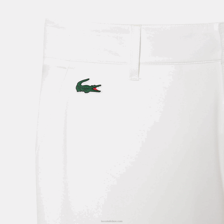 homens Lacoste branco 70v calças de golfe esportivas 08D0421