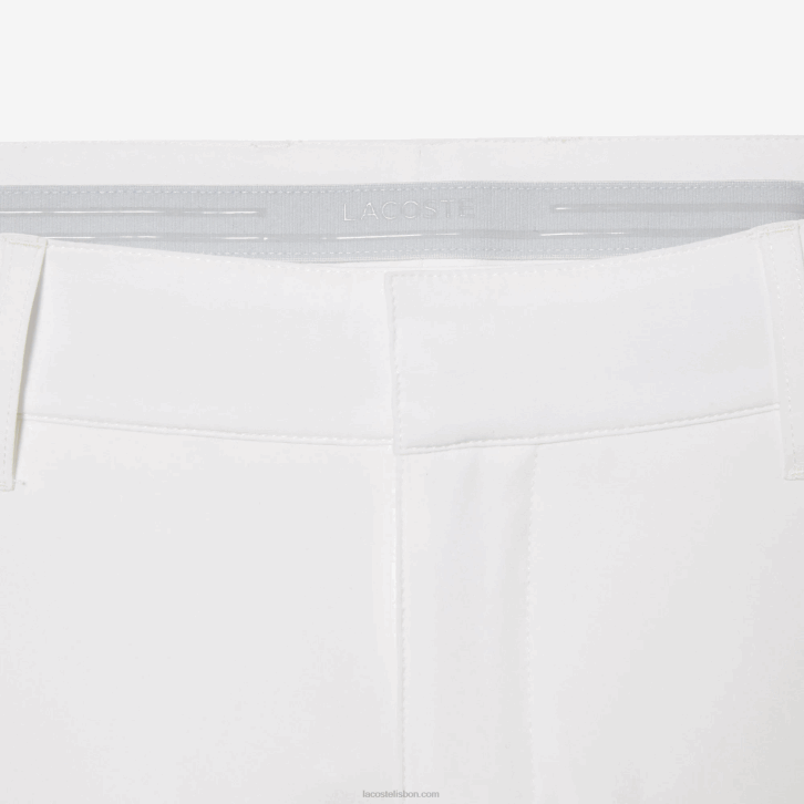 homens Lacoste branco 70v calças de golfe esportivas 08D0421