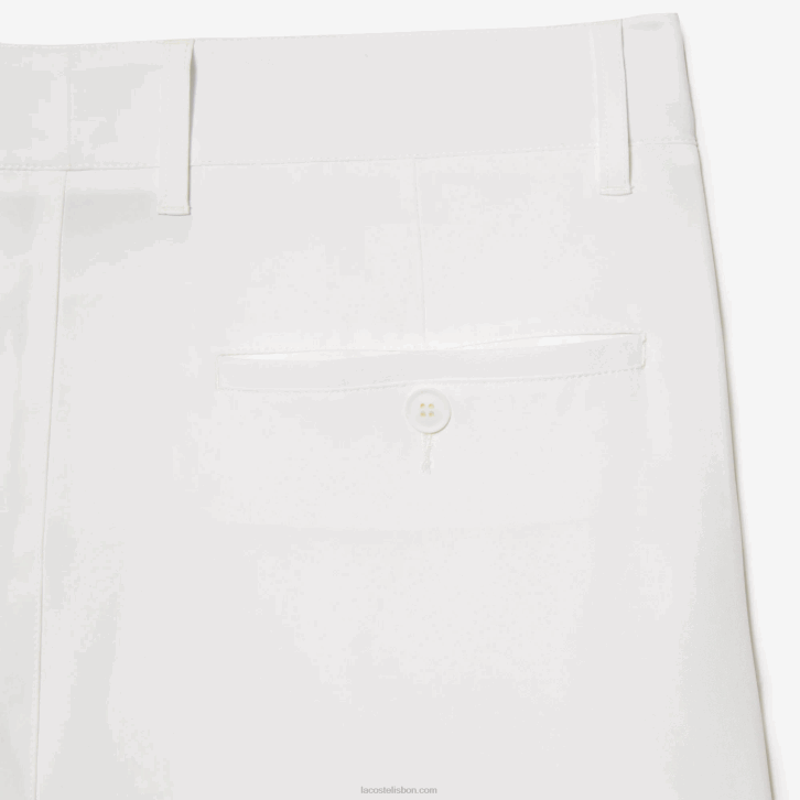 homens Lacoste branco 70v calças de golfe esportivas 08D0421