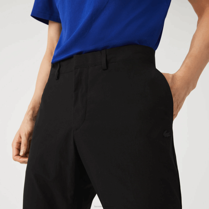 homens Lacoste preto 031 calça chino slim fit resistente a água 08D01588