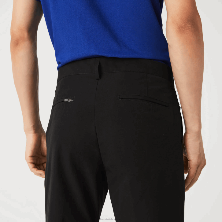 homens Lacoste preto 031 calça chino slim fit resistente a água 08D01588