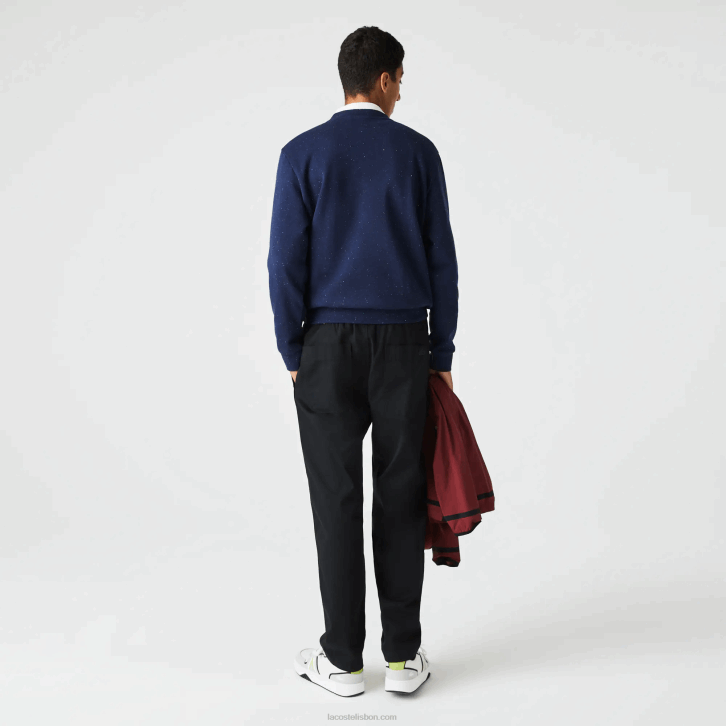 homens Lacoste preto 031 chino gabardine de algodão orgânico 08D01587