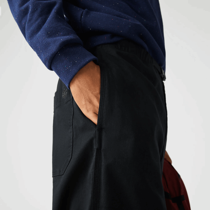 homens Lacoste preto 031 chino gabardine de algodão orgânico 08D01587