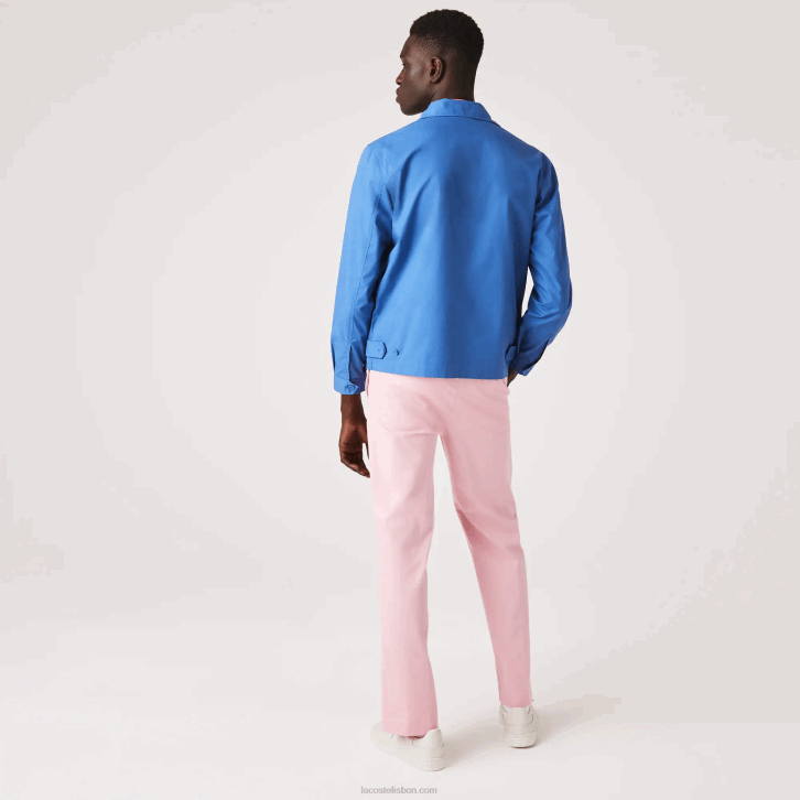 homens Lacoste rosa 7sy calça chino reta de algodão orgânico vivo 08D01635