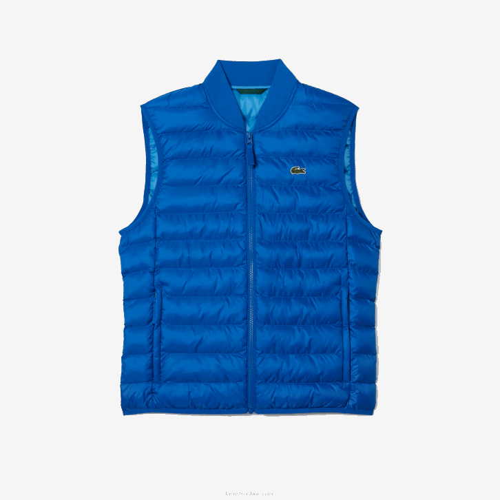 homens Lacoste azul k1q colete repelente de água acolchoado 08D01251