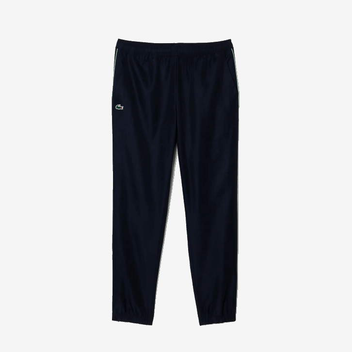 homens Lacoste azul marinho verde wti conjunto de tênis regular fit jogger 08D0343