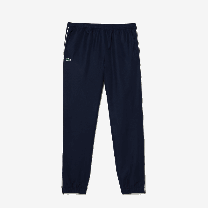 homens Lacoste bege azul marinho branco 8x2 conjunto de tênis regular fit jogger 08D0342