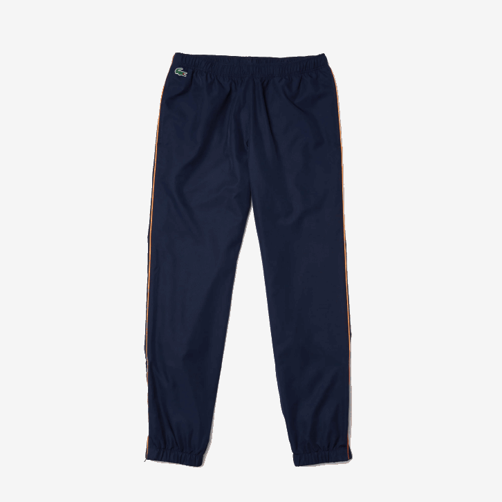 homens Lacoste branco laranja azul marinho 8ty agasalho colorblock de marca esportiva 08D01156