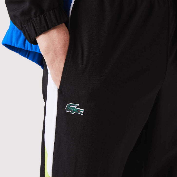 homens Lacoste branco preto azul amarelo l74 agasalho de tênis esportivo com estampa de crocodilo 08D01144