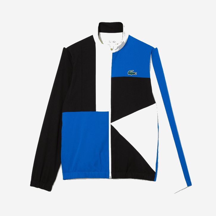 homens Lacoste branco preto azul amarelo l74 agasalho de tênis esportivo com estampa de crocodilo 08D01144
