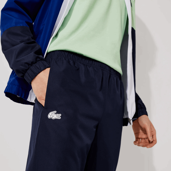 homens Lacoste verde azul marinho branco cn1 agasalho esporte colorblock 08D01201