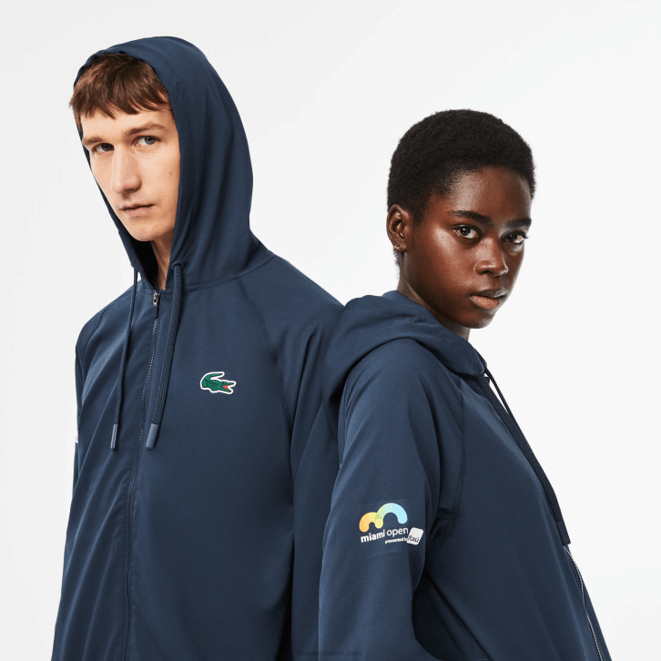 homens Lacoste kxe azul jaqueta esporte miami edição aberta 08D0395
