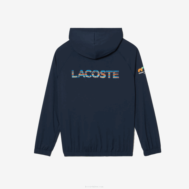 homens Lacoste kxe azul jaqueta esporte miami edição aberta 08D0395