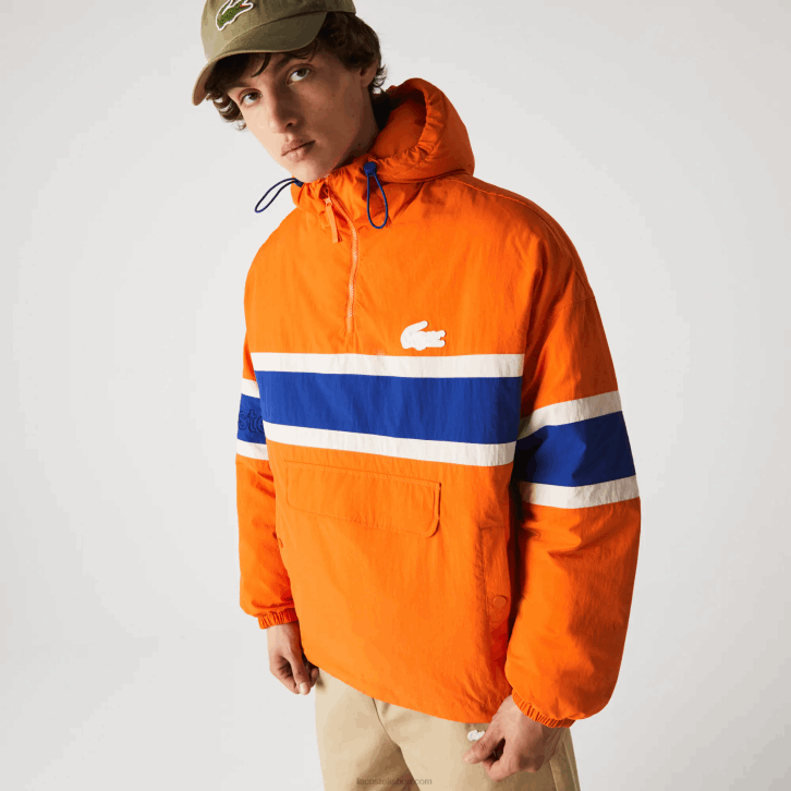 homens Lacoste laranja azul bege 0d8 jaqueta pulôver acolchoada l!ve 08D01300