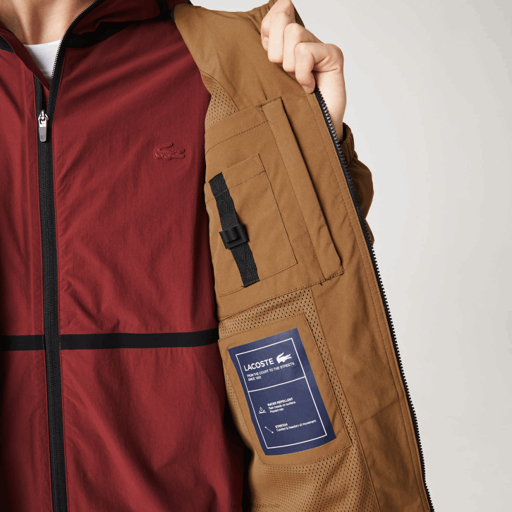 homens Lacoste marrom z0w jaqueta de sarja de marca 08D01293