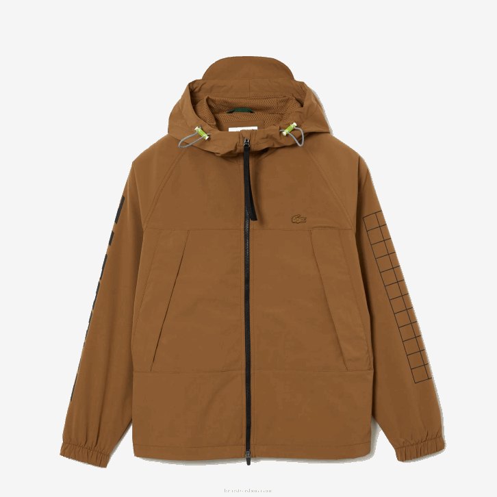 homens Lacoste marrom z0w jaqueta de sarja de marca 08D01293