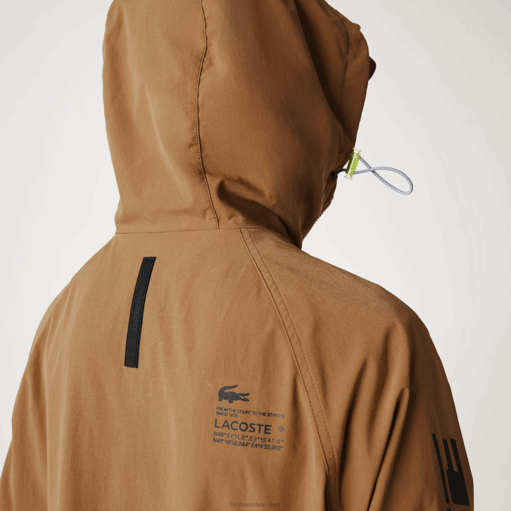 homens Lacoste marrom z0w jaqueta de sarja de marca 08D01293