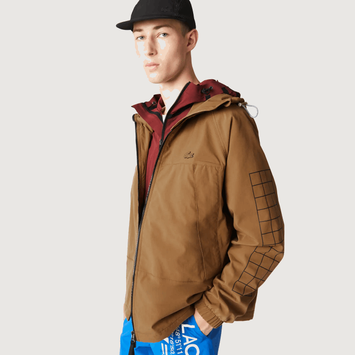 homens Lacoste marrom z0w jaqueta de sarja de marca 08D01293
