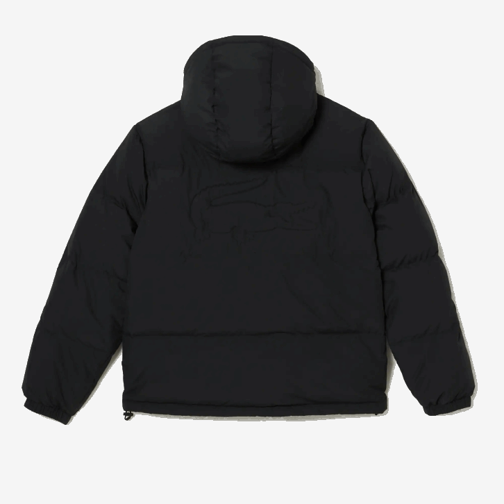 homens Lacoste preto 031 jaqueta acolchoada repelente de água 08D01210