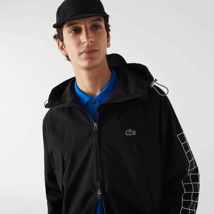 homens Lacoste preto 031 jaqueta de sarja de marca 08D01292