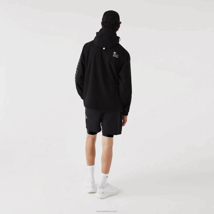 homens Lacoste preto 031 jaqueta de sarja de marca 08D01292
