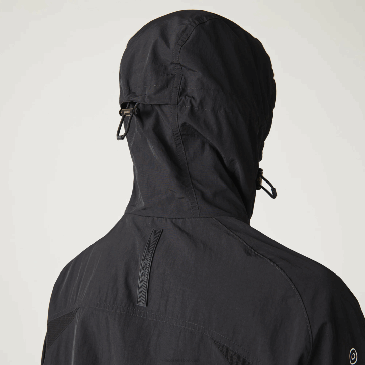 homens Lacoste preto amarelo tj6 jaqueta de nylon color block Heritage 08D01238